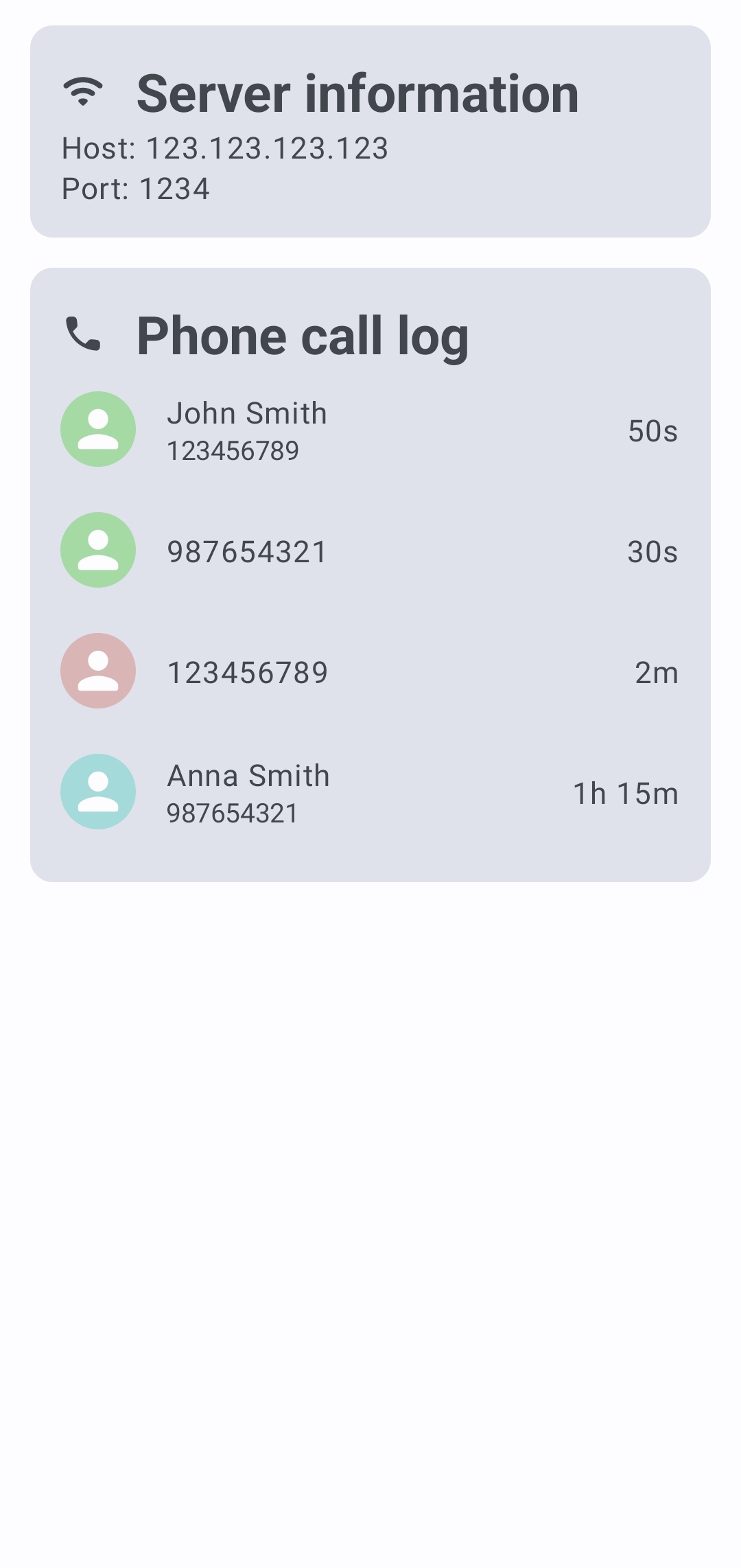 Screenshot light theme 1