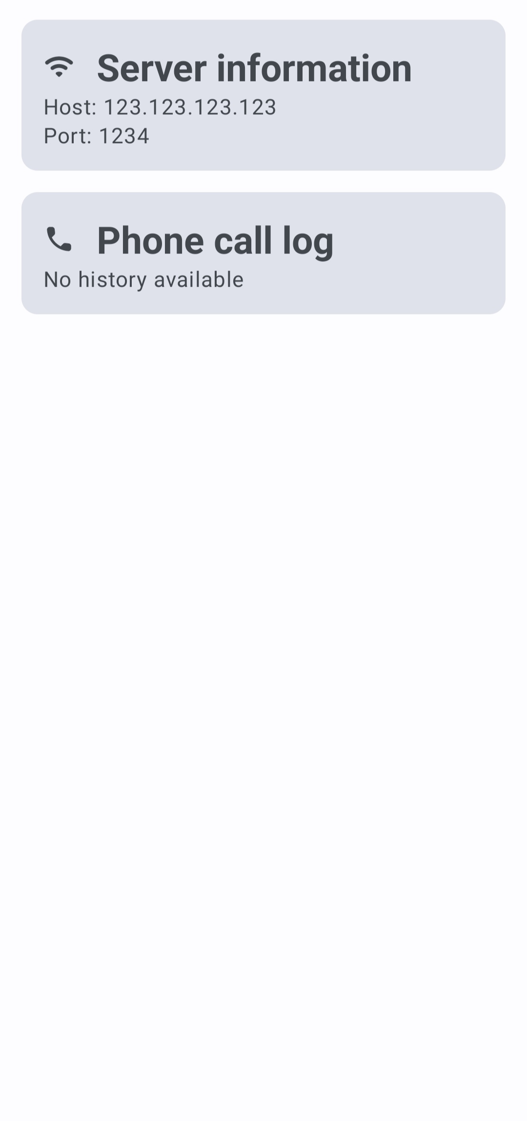 Screenshot light theme 2